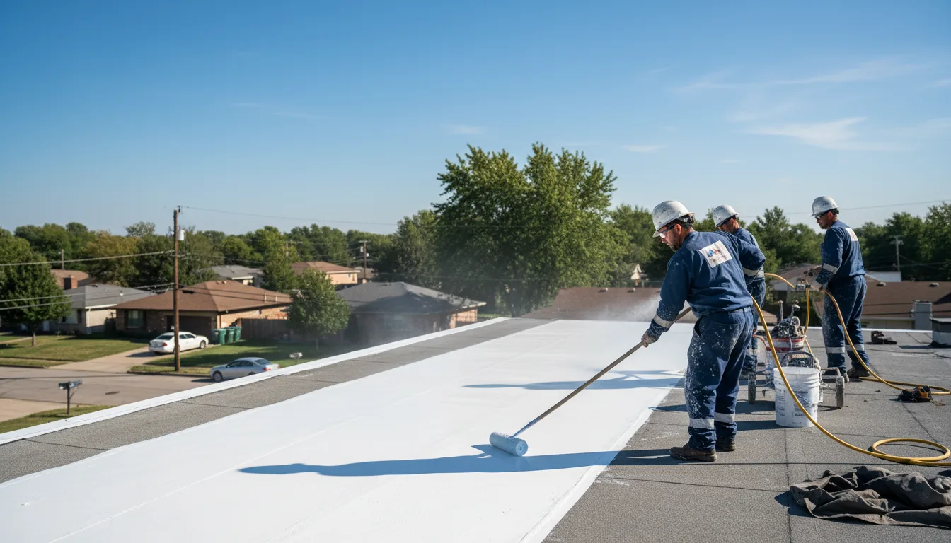 Commercial roof coating in Cedar Hill, MO near me